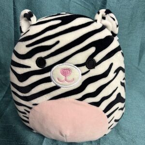 Squishmallows Black and White Zebra Plush